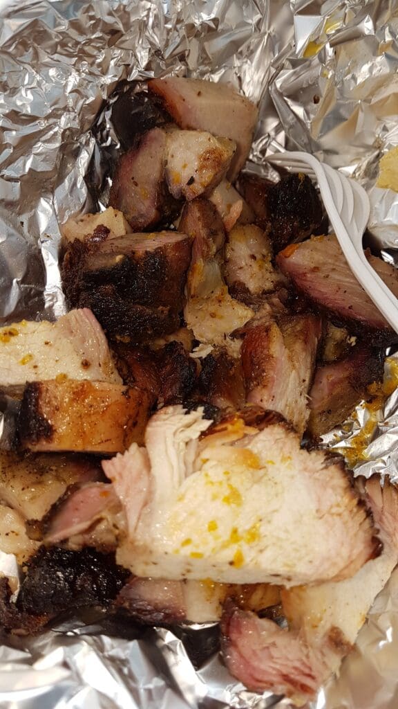 Jamaican Jerk Pork in tin foil