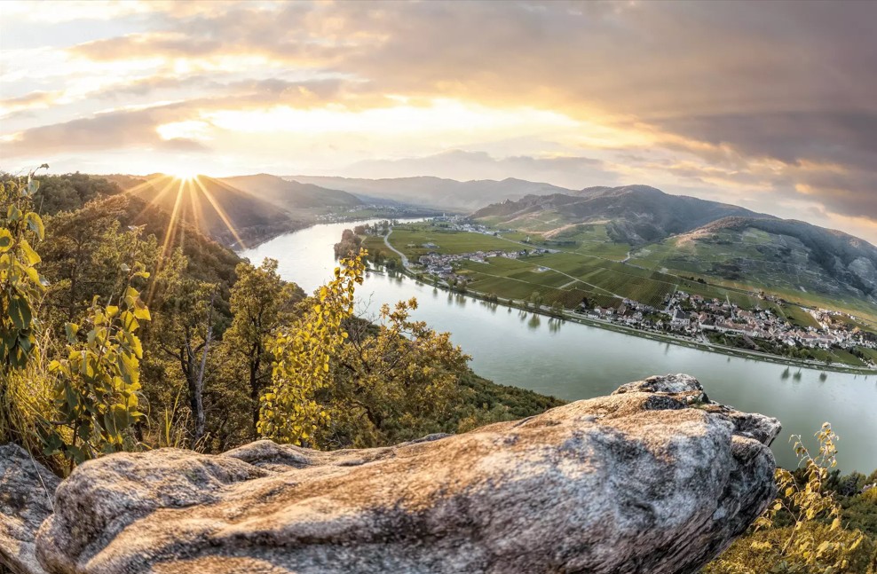 Aerial Panorama of the Wachau Valley
