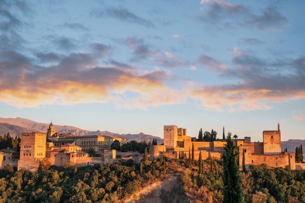 Fortified Andalusian City is verdant hilltop area