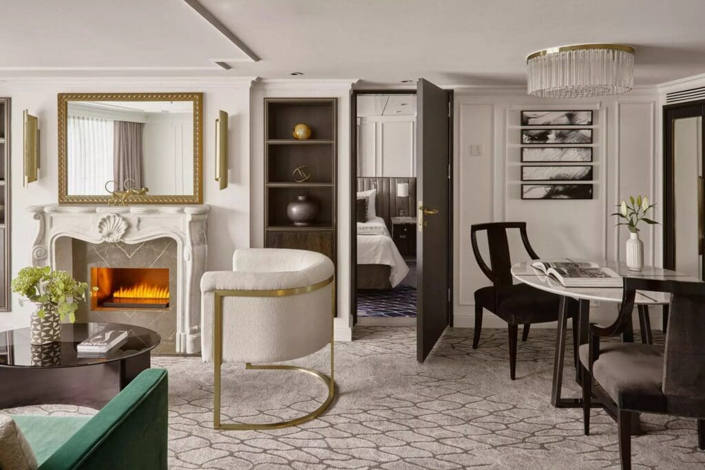 Elegant cabin suite of the Mozart