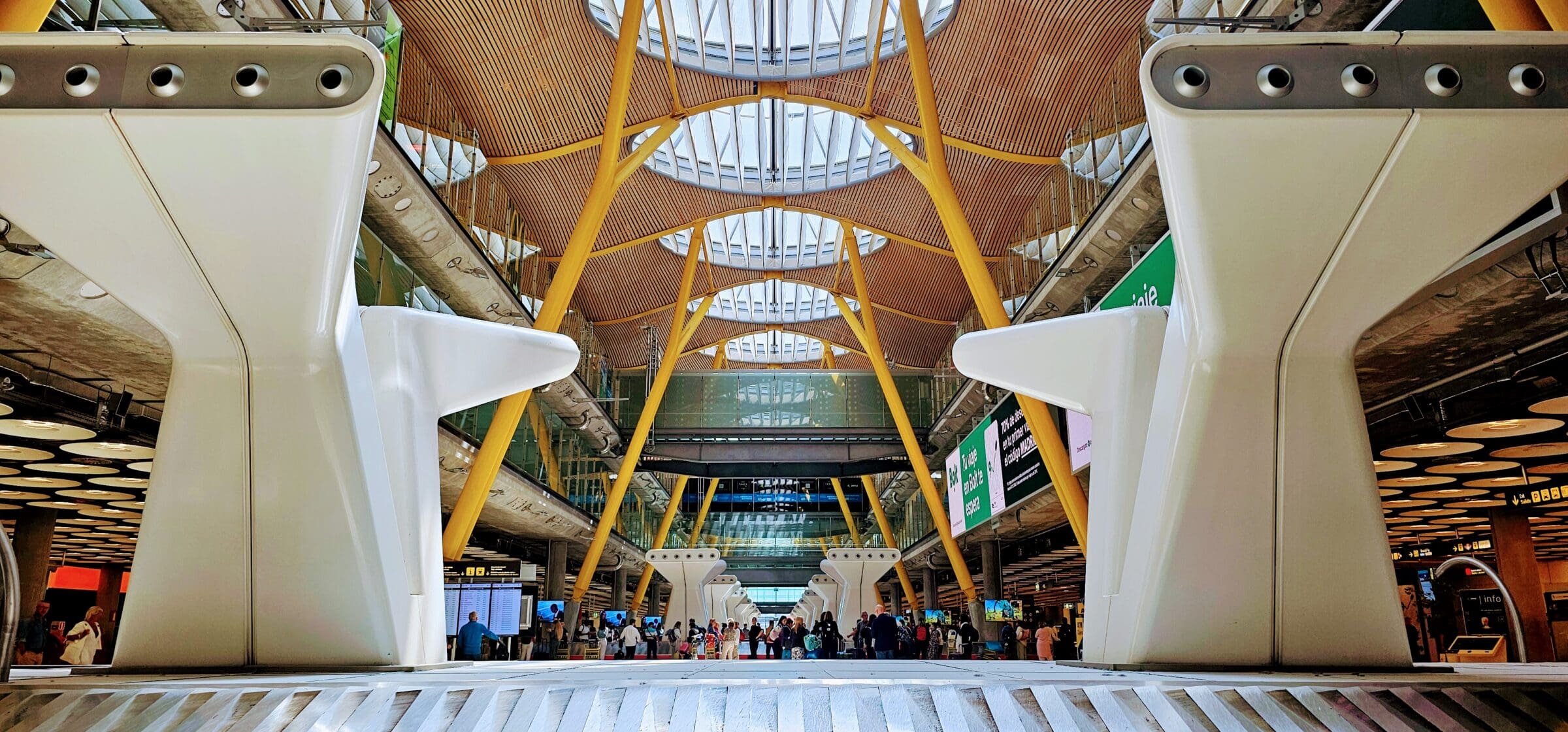 Baggage claim in Madrid airport